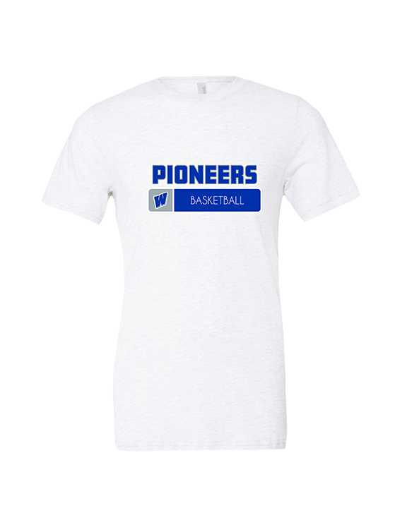 Western HS Boys Basketball Pennant - Tri - Blend Shirt