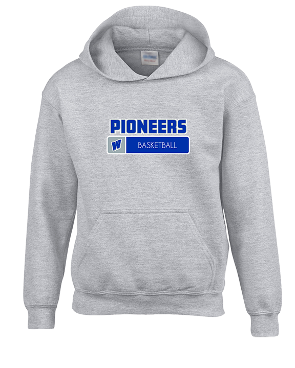 Western HS Boys Basketball Pennant - Unisex Hoodie