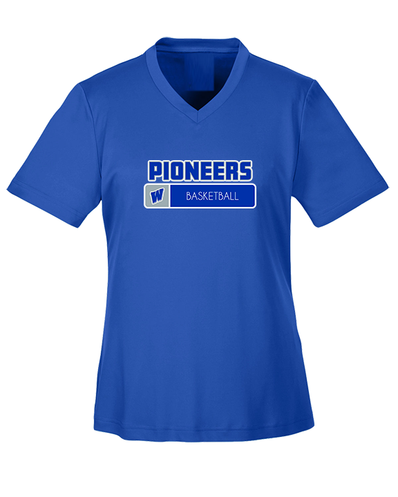 Western HS Boys Basketball Pennant - Womens Performance Shirt