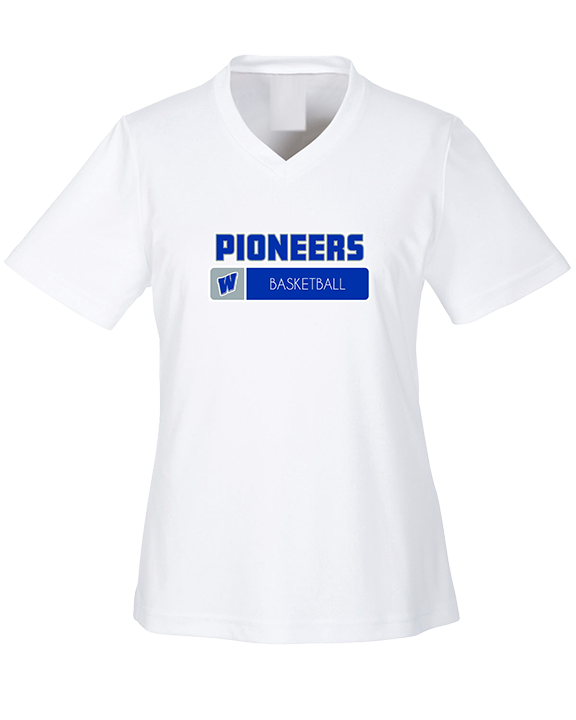 Western HS Boys Basketball Pennant - Womens Performance Shirt