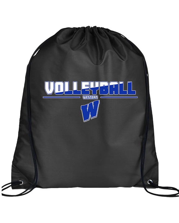 Western HS Boys Volleyball Cut - Drawstring Bag