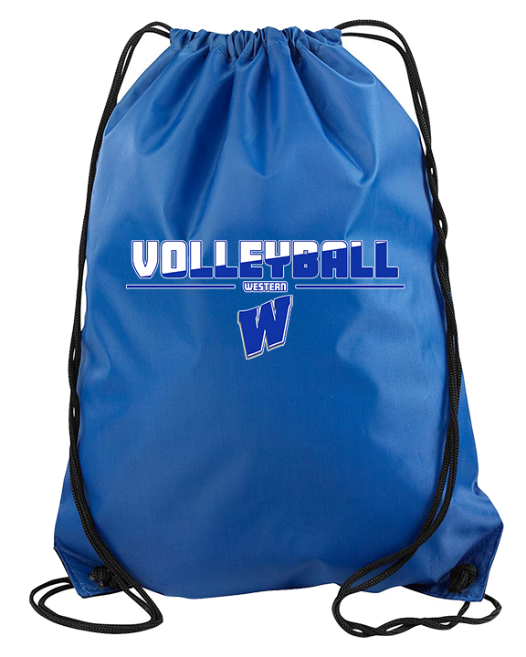 Western HS Boys Volleyball Cut - Drawstring Bag