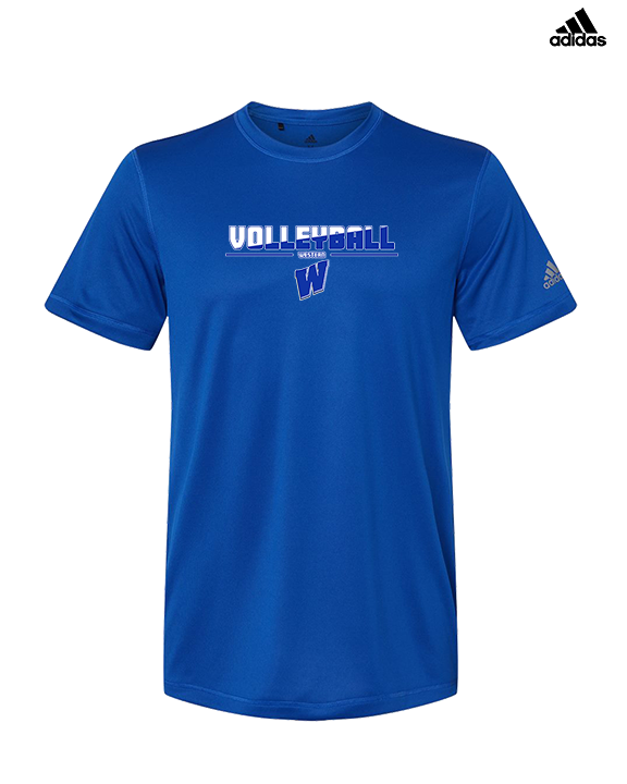 Western HS Boys Volleyball Cut - Mens Adidas Performance Shirt
