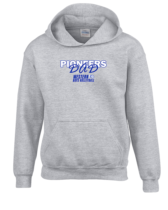 Western HS Boys Volleyball Dad - Youth Hoodie
