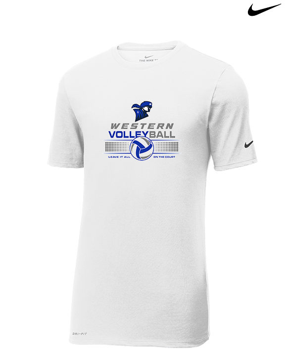 Western HS Boys Volleyball Leave It - Mens Nike Cotton Poly Tee