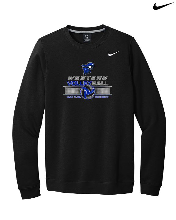 Western HS Boys Volleyball Leave It - Mens Nike Crewneck