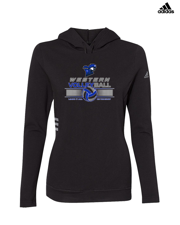 Western HS Boys Volleyball Leave It - Womens Adidas Hoodie