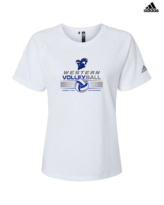 Western HS Boys Volleyball Leave It - Womens Adidas Performance Shirt