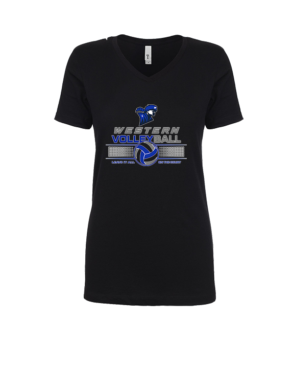 Western HS Boys Volleyball Leave It - Womens Vneck