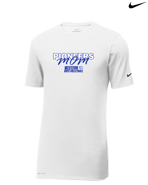 Western HS Boys Volleyball Mom - Mens Nike Cotton Poly Tee