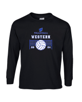 Western HS Boys Volleyball Vball Net - Cotton Longsleeve