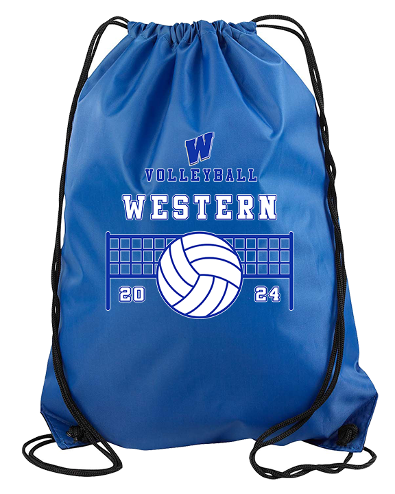 Western HS Boys Volleyball Vball Net - Drawstring Bag