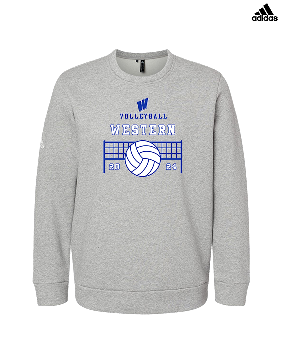 Western HS Boys Volleyball Vball Net - Mens Adidas Crewneck