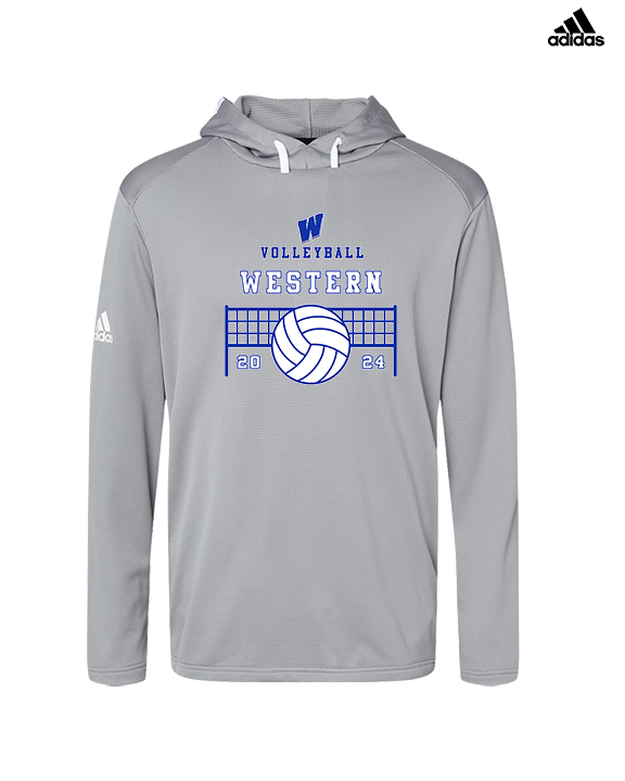 Western HS Boys Volleyball Vball Net - Mens Adidas Hoodie