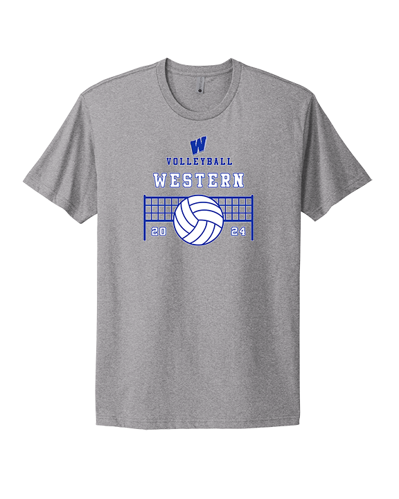 Western HS Boys Volleyball Vball Net - Mens Select Cotton T-Shirt