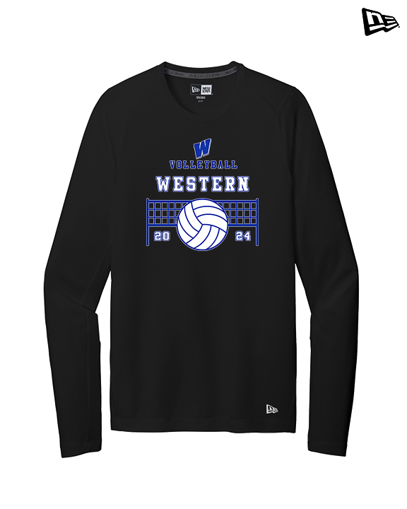 Western HS Boys Volleyball Vball Net - New Era Performance Long Sleeve