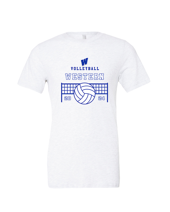 Western HS Boys Volleyball Vball Net - Tri-Blend Shirt