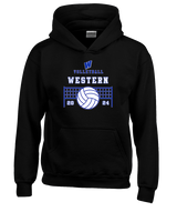 Western HS Boys Volleyball Vball Net - Unisex Hoodie