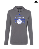 Western HS Boys Volleyball Vball Net - Womens Adidas Hoodie