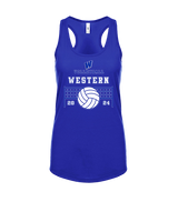 Western HS Boys Volleyball Vball Net - Womens Tank Top