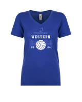 Western HS Boys Volleyball Vball Net - Womens Vneck