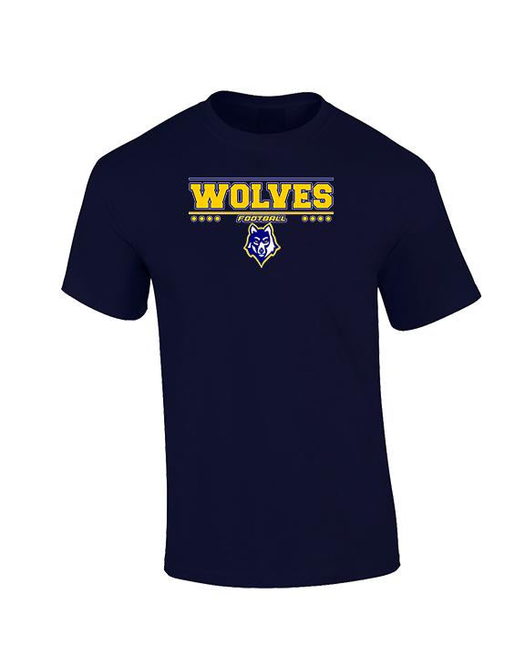 Western Sierra Collegiate Academy Football Border - Cotton T-Shirt