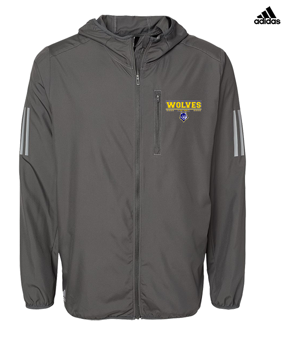 Western Sierra Collegiate Academy Football Border - Mens Adidas Full Zip Jacket