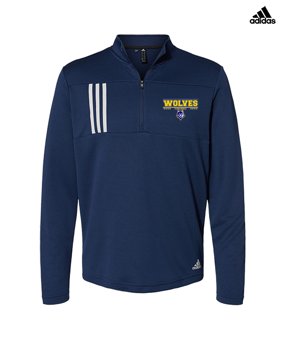 Western Sierra Collegiate Academy Football Border - Mens Adidas Quarter Zip