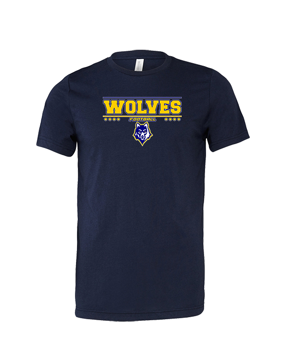 Western Sierra Collegiate Academy Football Border - Tri-Blend Shirt