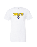 Western Sierra Collegiate Academy Football Border - Tri-Blend Shirt