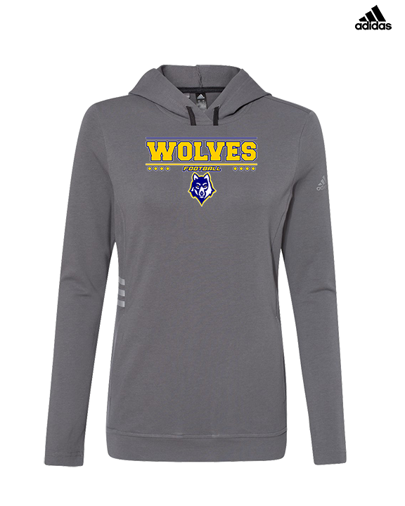 Western Sierra Collegiate Academy Football Border - Womens Adidas Hoodie