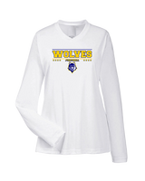 Western Sierra Collegiate Academy Football Border - Womens Performance Longsleeve