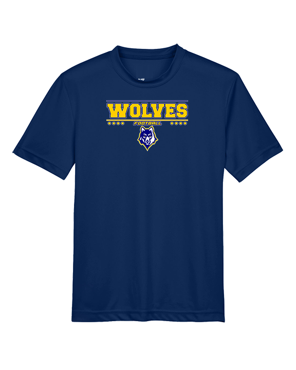 Western Sierra Collegiate Academy Football Border - Youth Performance Shirt