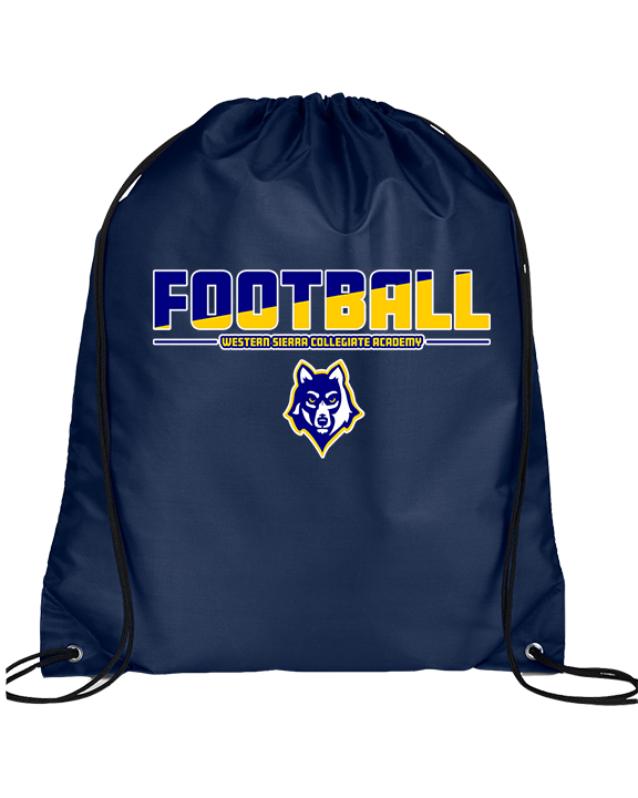 Western Sierra Collegiate Academy Football Cut - Drawstring Bag