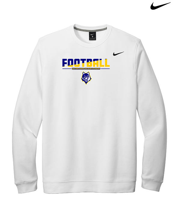 Western Sierra Collegiate Academy Football Cut - Mens Nike Crewneck