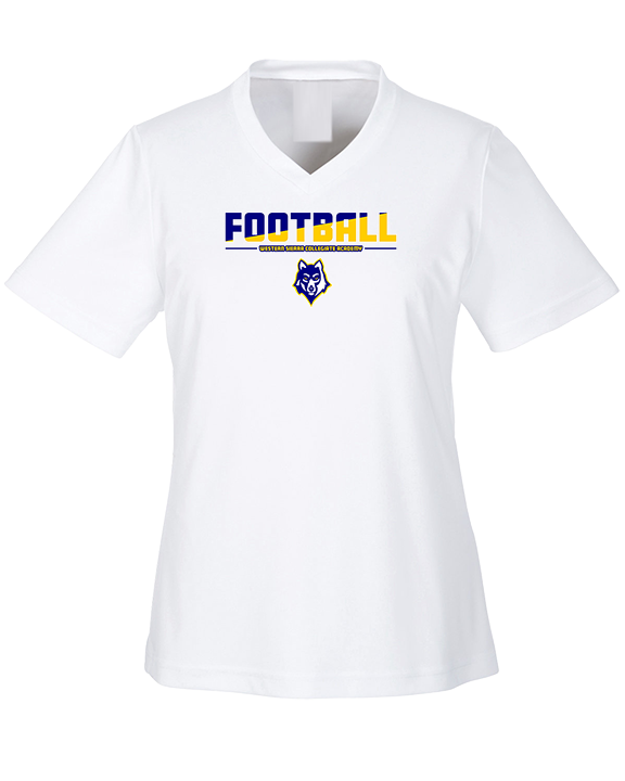 Western Sierra Collegiate Academy Football Cut - Womens Performance Shirt