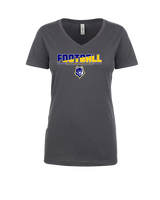 Western Sierra Collegiate Academy Football Cut - Womens Vneck