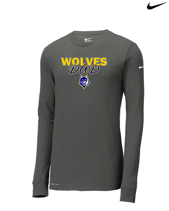 Western Sierra Collegiate Academy Football Dad - Mens Nike Longsleeve