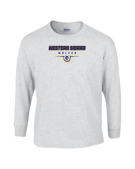 Western Sierra Collegiate Academy Football Design - Cotton Longsleeve
