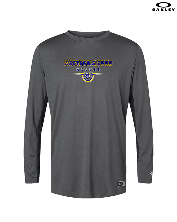 Western Sierra Collegiate Academy Football Design - Mens Oakley Longsleeve