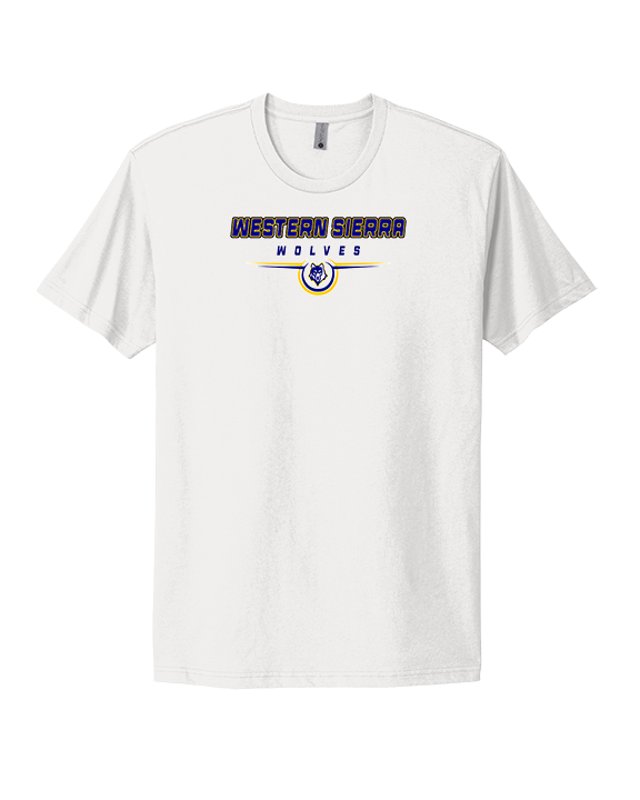 Western Sierra Collegiate Academy Football Design - Mens Select Cotton T-Shirt