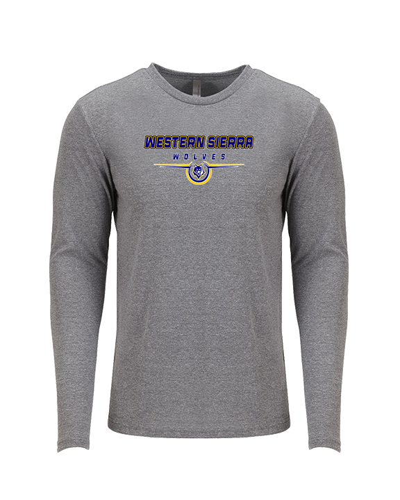 Western Sierra Collegiate Academy Football Design - Tri-Blend Long Sleeve