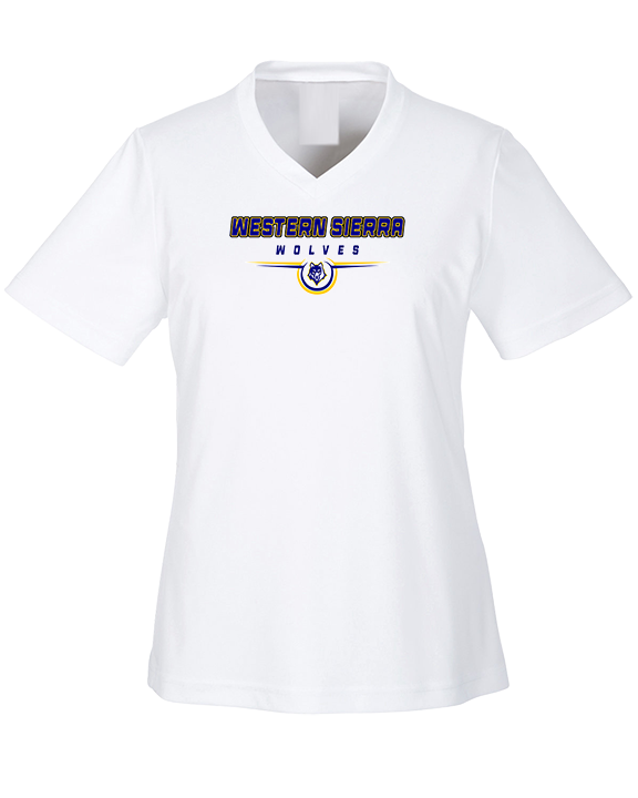 Western Sierra Collegiate Academy Football Design - Womens Performance Shirt
