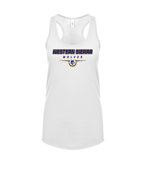 Western Sierra Collegiate Academy Football Design - Womens Tank Top