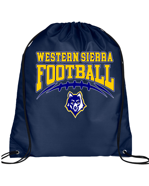 Western Sierra Collegiate Academy Football Football - Drawstring Bag