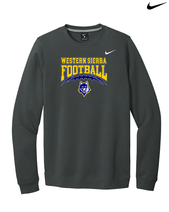 Western Sierra Collegiate Academy Football Football - Mens Nike Crewneck