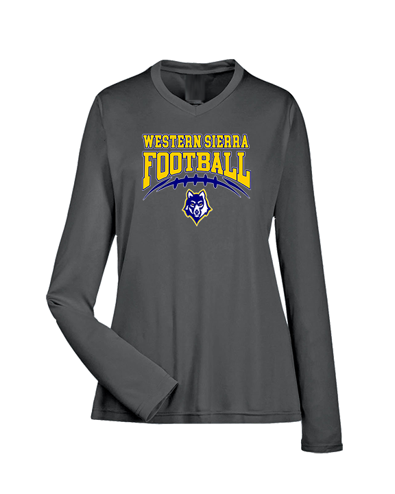 Western Sierra Collegiate Academy Football Football - Womens Performance Longsleeve