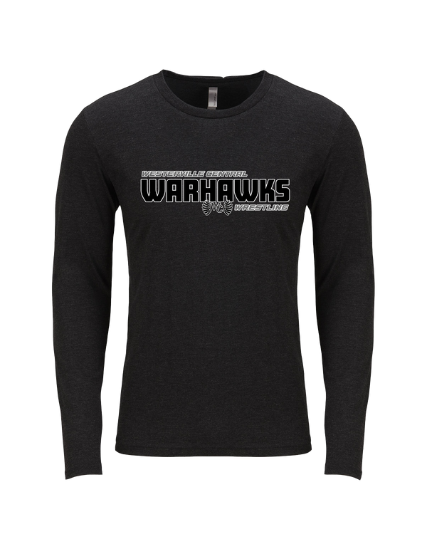 Westerville Central HS Wrestling Bold - Tri Blend Long Sleeve
