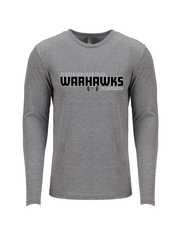 Westerville Central HS Wrestling Bold - Tri Blend Long Sleeve