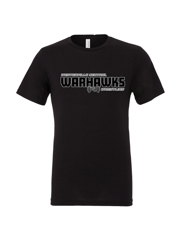 Westerville Central HS Wrestling Bold - Mens Tri Blend Shirt
